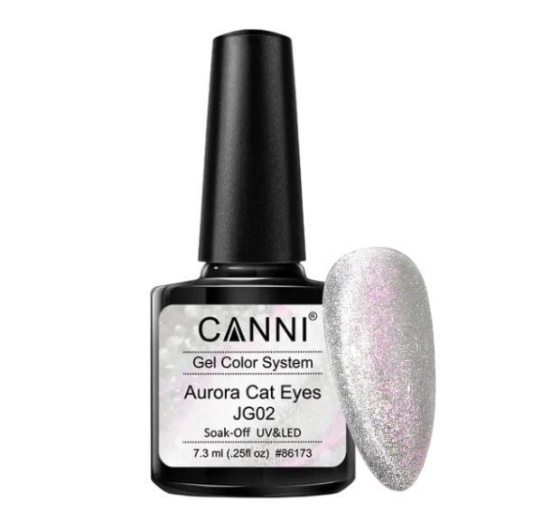 Gellac Cat Eyes Aurora Silber Glitzer / JG01 UV/LED 7,3ml